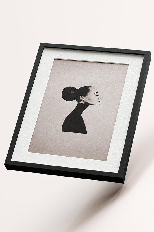 Fine Art Print, limitierte Auflage "Die Frau mit dem langen Hals"